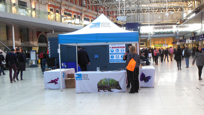 RSPB on Waterloo Concourse