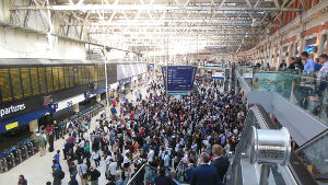 hundreds waiting for delayed
                                    trains