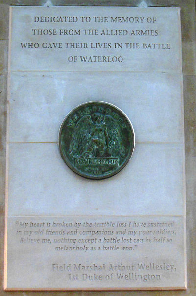 plaque at Waterloo station