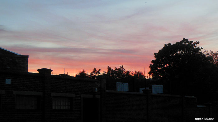 sunset on my Nikon S6300 camera