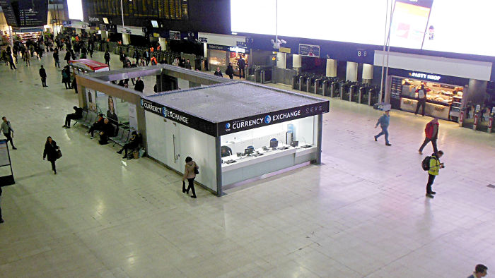 new shop on the concourse of
                  Waterloo station