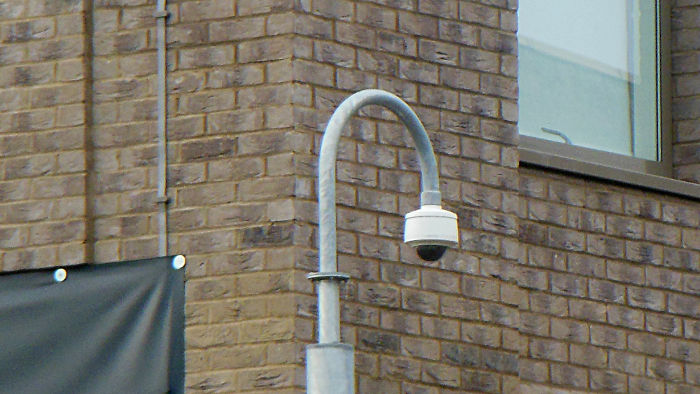 one of many CCTV cameras on the estate