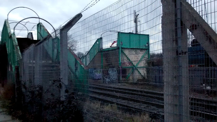 remains of bridge to the old Catford
                          Greyhound Stadium