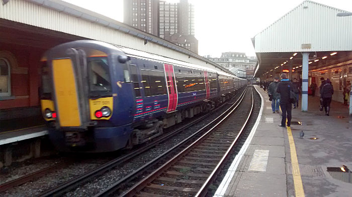 Alien (Thameslink)
                          train going through Waterloo East station