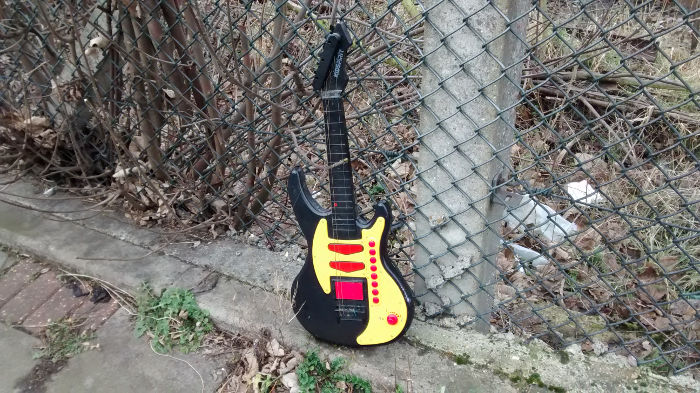 abandoned guitar