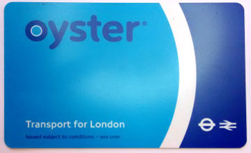 my shiny new Oyster
                          card