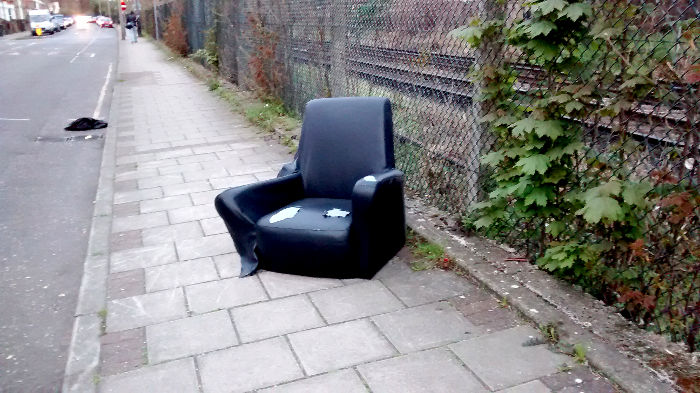 somewhere to sit on
                          the way to the station