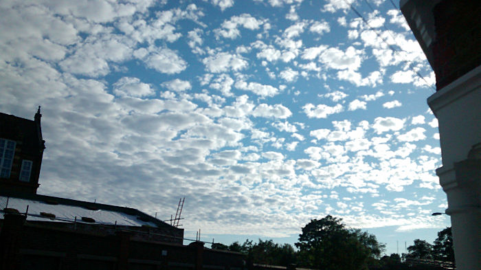 fluffy white clouds