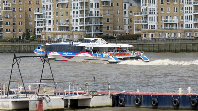 Thames clipper boat