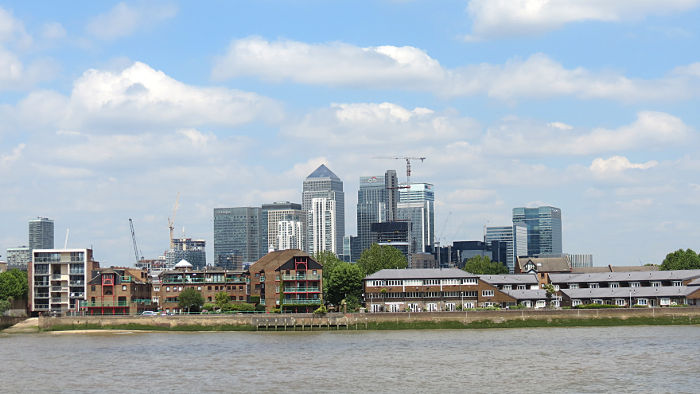 Canary Wharf as seen from Greenwich