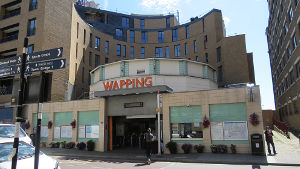 Wapping station street view