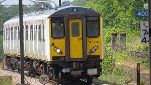 Class 317 train approaching
                                    Upminster