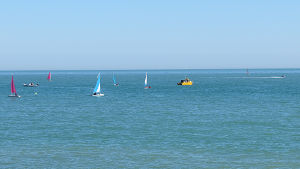 an assortment of boats off
                                    Eastbourne