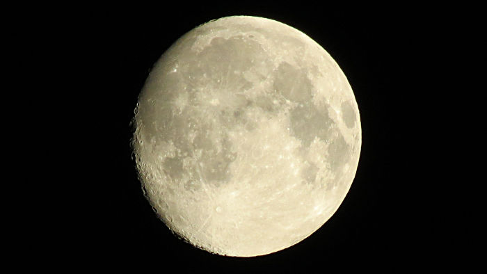 the moon as seen by my Canon SX40
                          camera