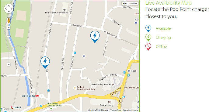 Catford has two charging points !