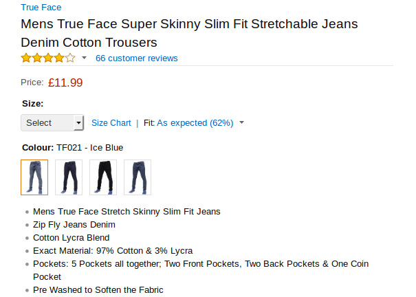 Amazon think I
                              can wear these - they must be mad !