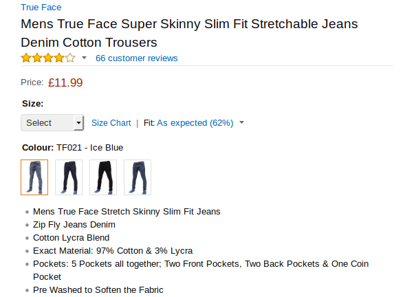 Amazon think I
                              can wear these - they must be mad !