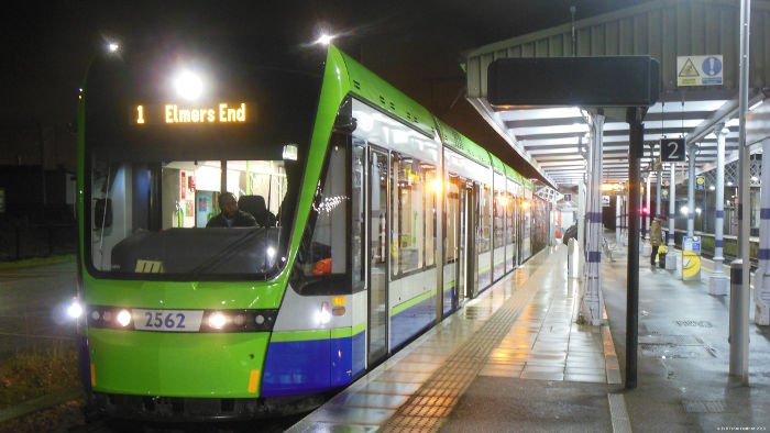 tram at Elmers
                              End