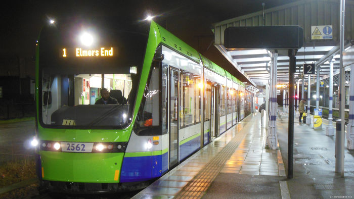 tram at Elmers
                              End