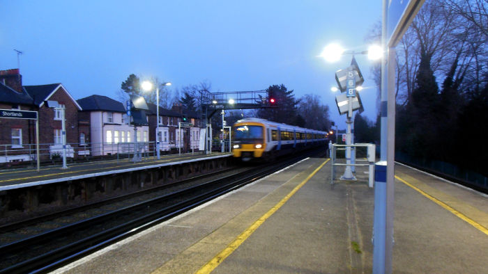 Shortland
                              station just after sunset