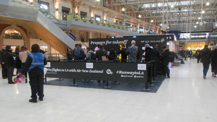 Waterloo concourse from ground
                              level