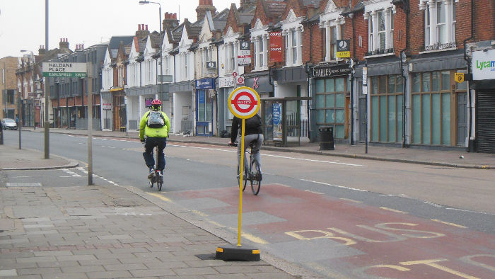 temporary bus
                              stop