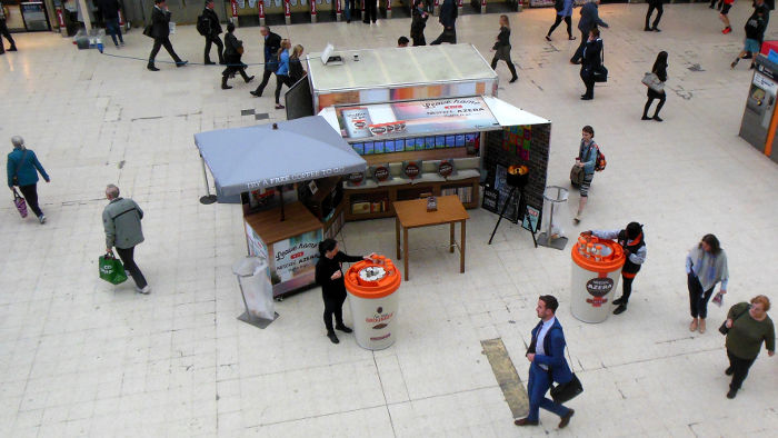 free coffee at
                            Waterloo