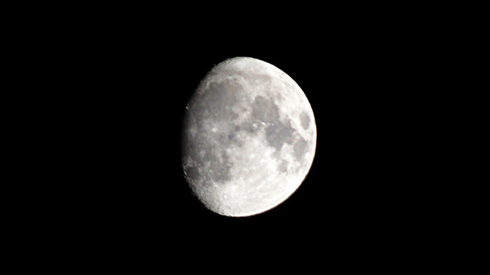 the moon at midnight