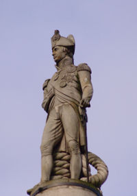 Nelson on his column