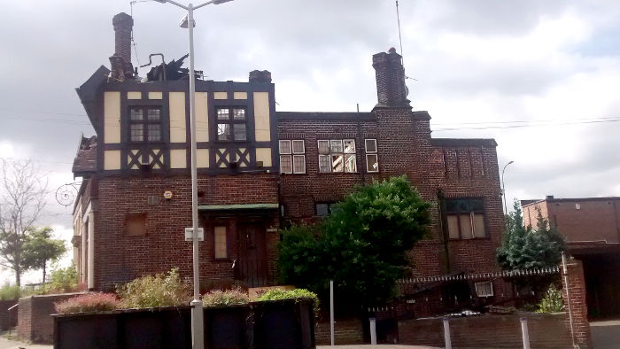 the slowly
                              decaying shell of The Catford Bridge
                              Tavern