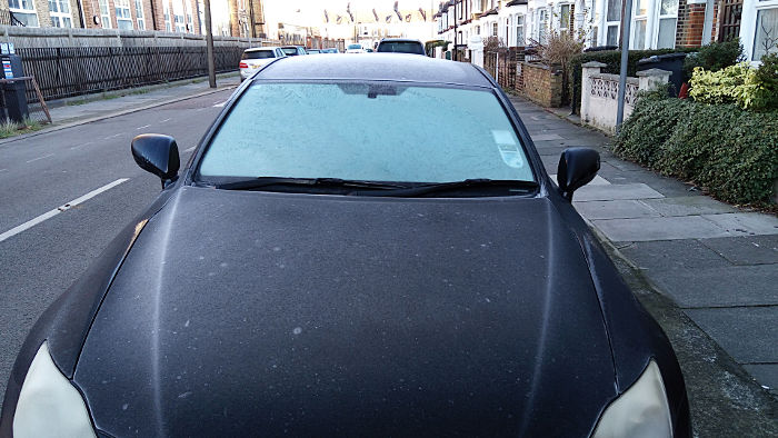 frosty car