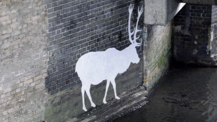 painted or stencilled stag