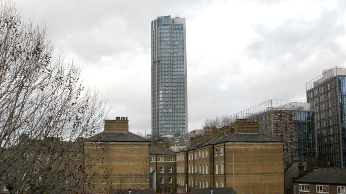 tower seen from
                            Waterloo East
