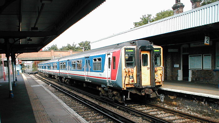 class 455 in Network Southeast livery