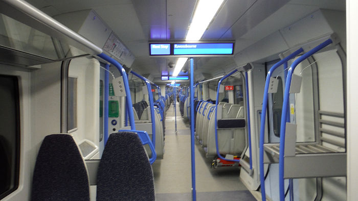 interior of class 700 train