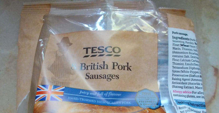 Tesco sausages