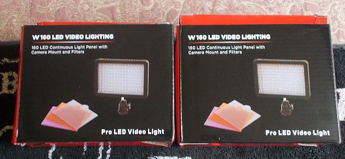 160 LED video lights