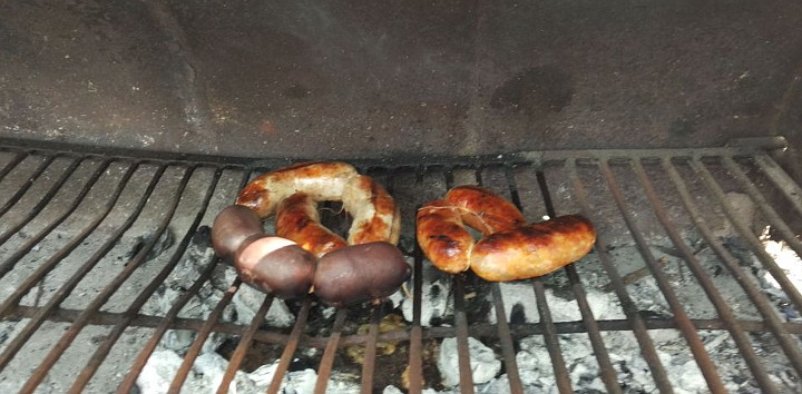 morcilla and sausages