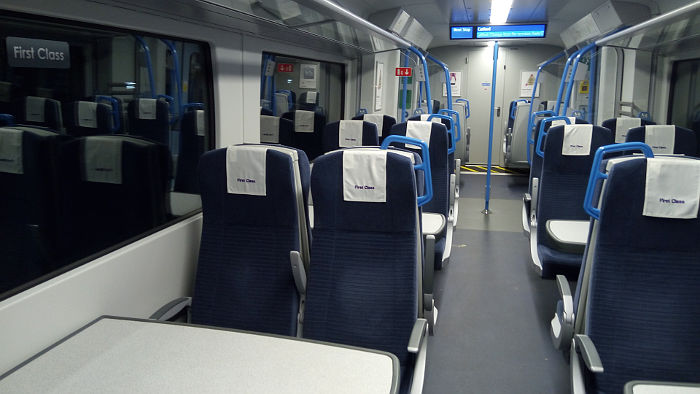 1st class
                  on a class 700 Thameslink train