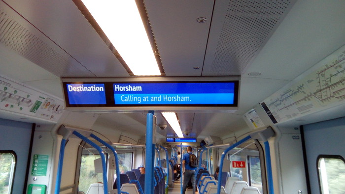 corrupt information in a
                  class 700 thameslink train
