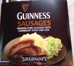 Guinness sausages !!