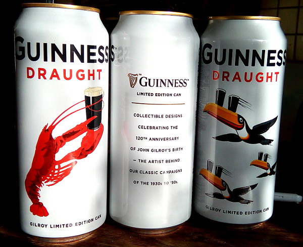 Guinness in limited
                        edition cans