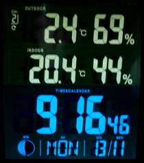 2.4° C - that's cold !