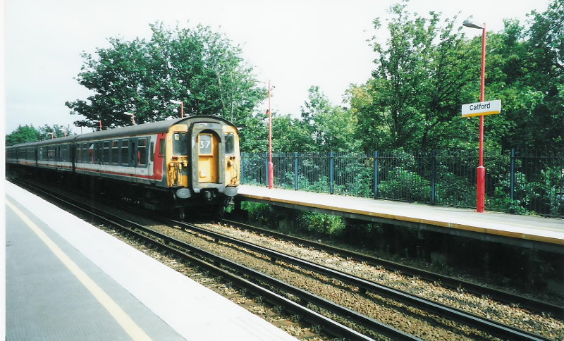 slam door train
                        through Catford station circa 1998