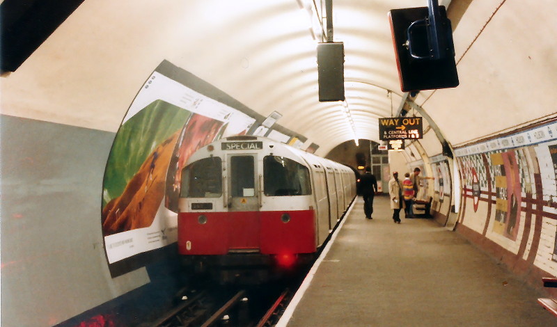 train in platform 5 of Holborn tube
                      station