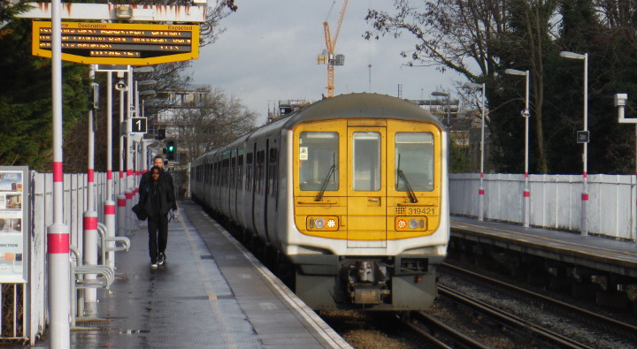 class 319 train
                            seen at Catford station