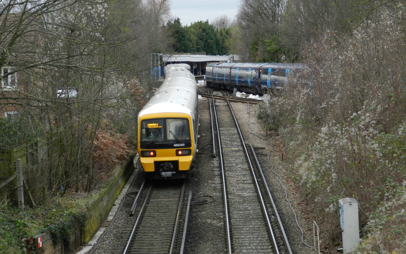 view from the bridge to
                      the south of New Beckenham
