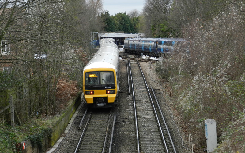 view from the bridge to
                      the south of New Beckenham