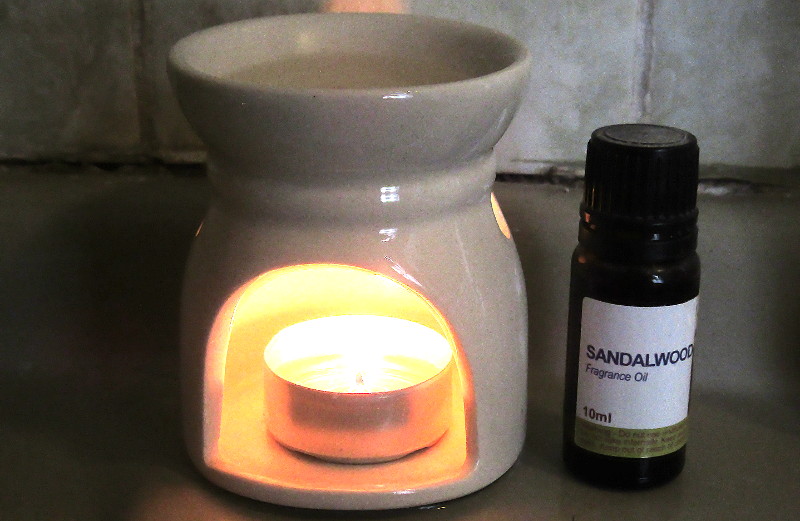 sandalwood oil and burner