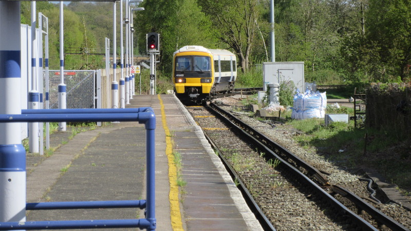 train approaching Grove Park